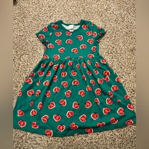Hanna Andersson Green Dress with Red Ladybugs